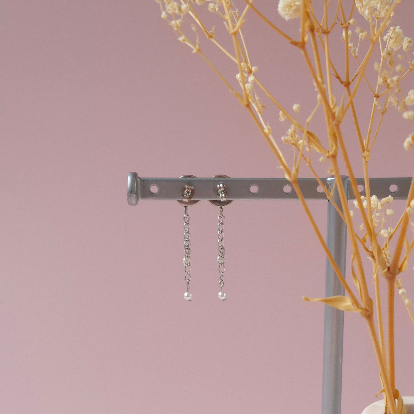 Boucles d'oreilles Bleu Marine - Les Chouchous de Justine