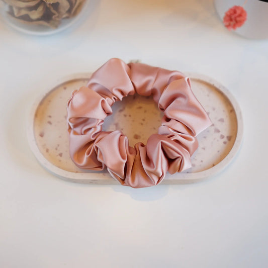 Rose Carmay - Chouchou Cheveux Satin - Les Chouchous de Justine