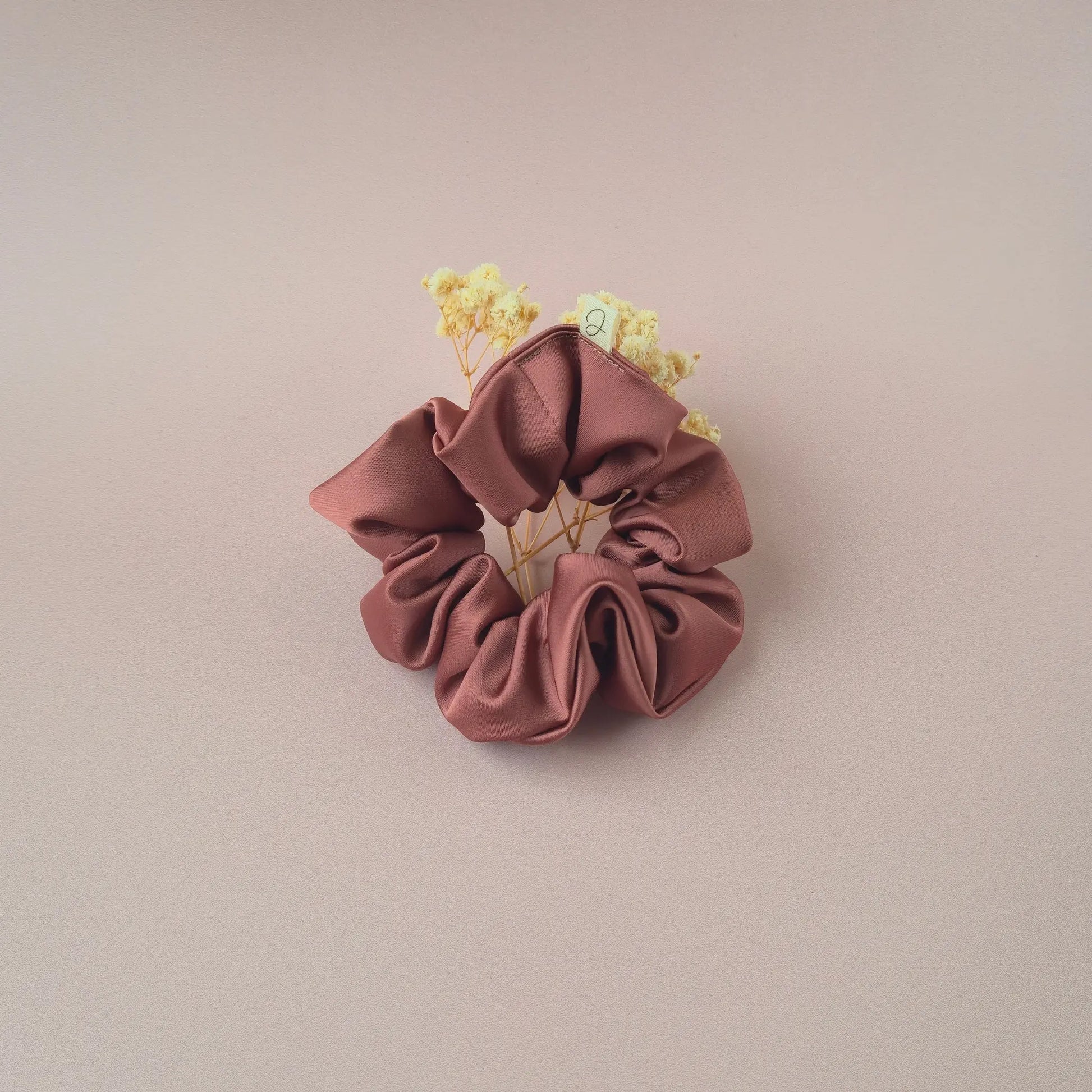 Chouchou en Satin Cognac - Les Chouchous de Justine