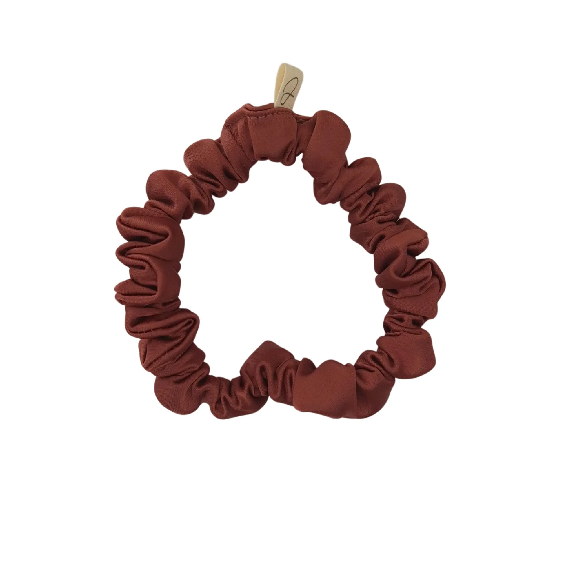 Mini Chouchou en Satin Cognac - Les Chouchous de Justine