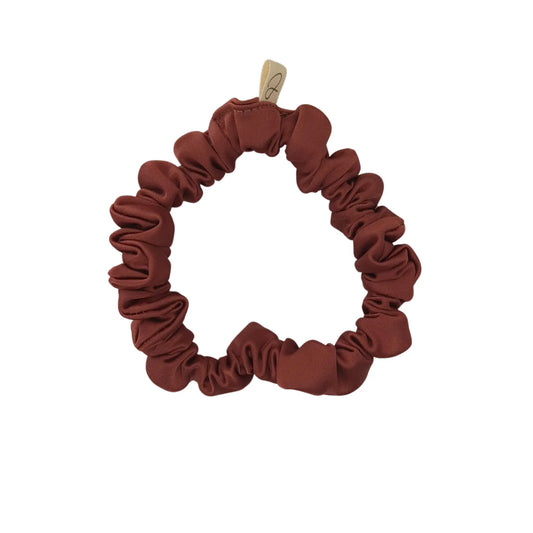 Mini Chouchou en Satin Cognac - Les Chouchous de Justine