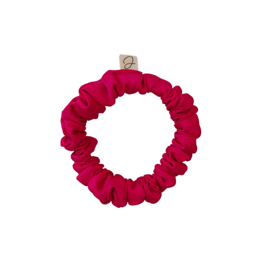 Mini Chouchou en Satin Fuschia - Les Chouchous de Justine
