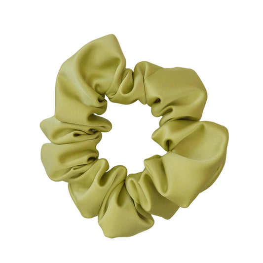 Chouchou en Satin Lime - Les Chouchous de Justine