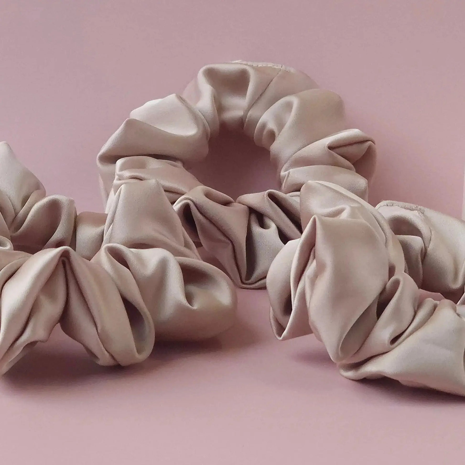 Chouchou en Satin Beige - Les Chouchous de Justine