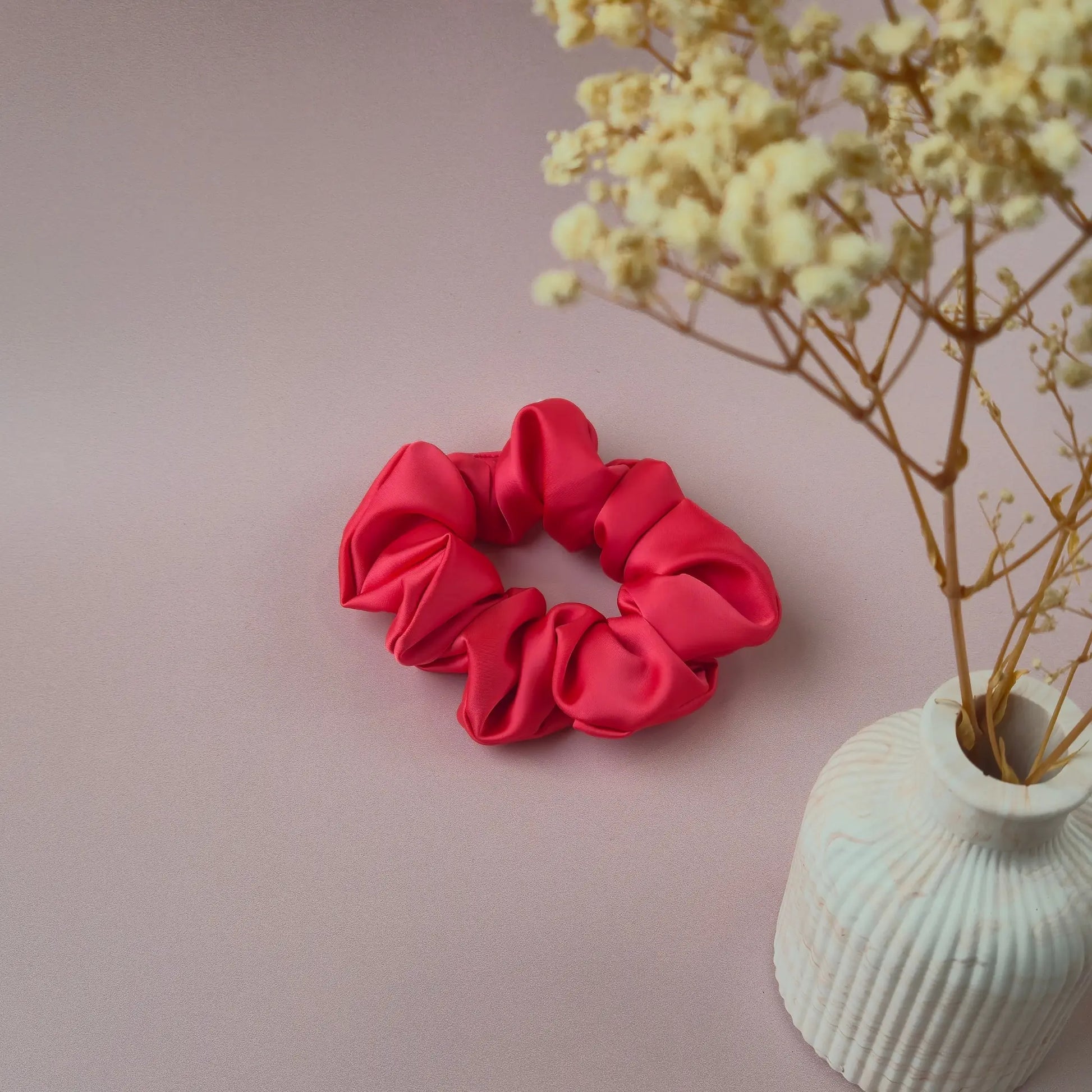 Chouchou en Satin Corail - Les Chouchous de Justine