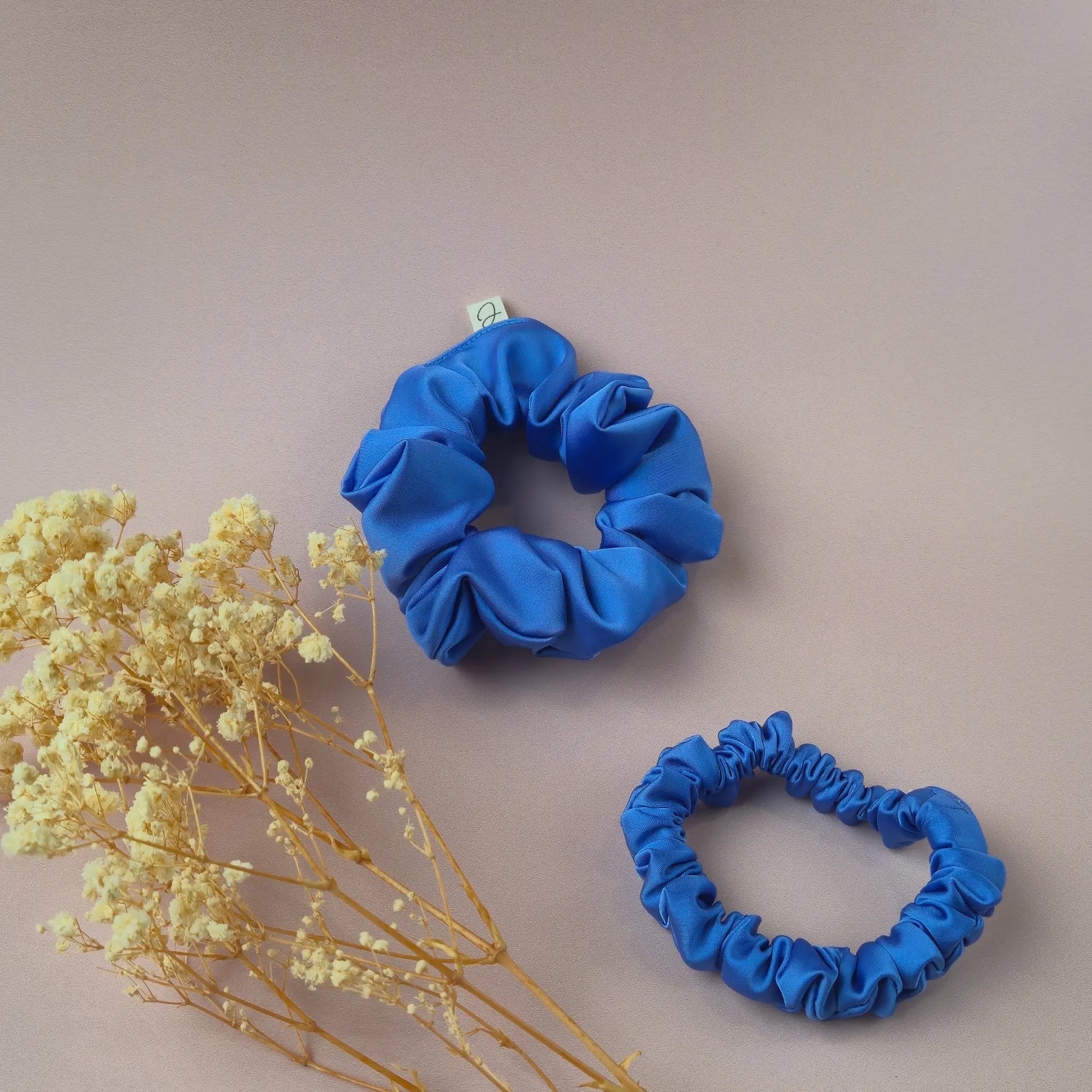 Chouchou en Satin Bleu - Les Chouchous de Justine