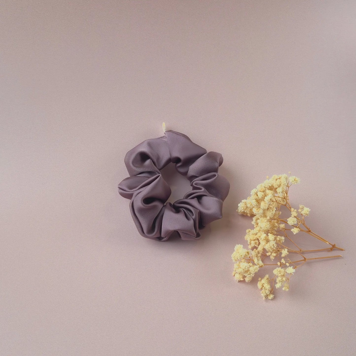 Chouchou en Satin Taupe - Les Chouchous de Justine
