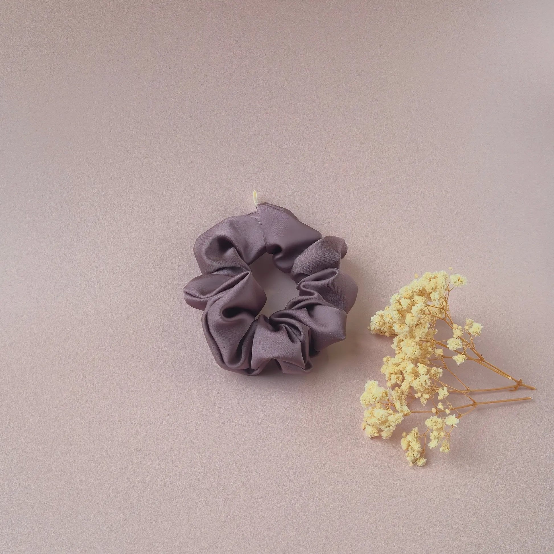 Chouchou en Satin Taupe - Les Chouchous de Justine