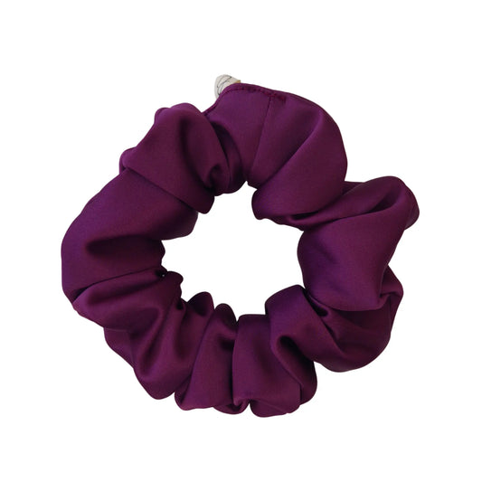 Chouchou en Satin Prune - Les Chouchous de Justine
