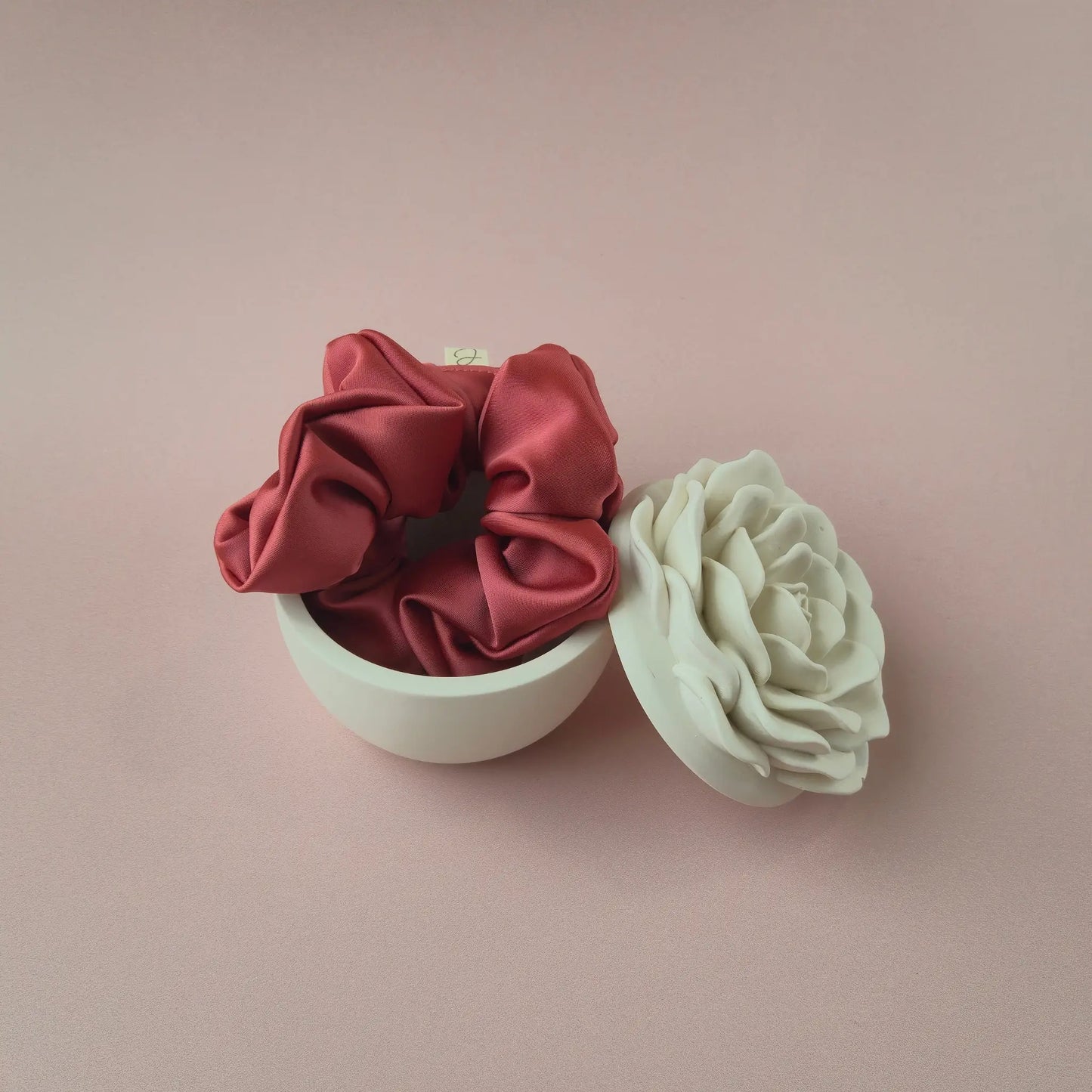 Chouchou en Satin Brique - Les Chouchous de Justine