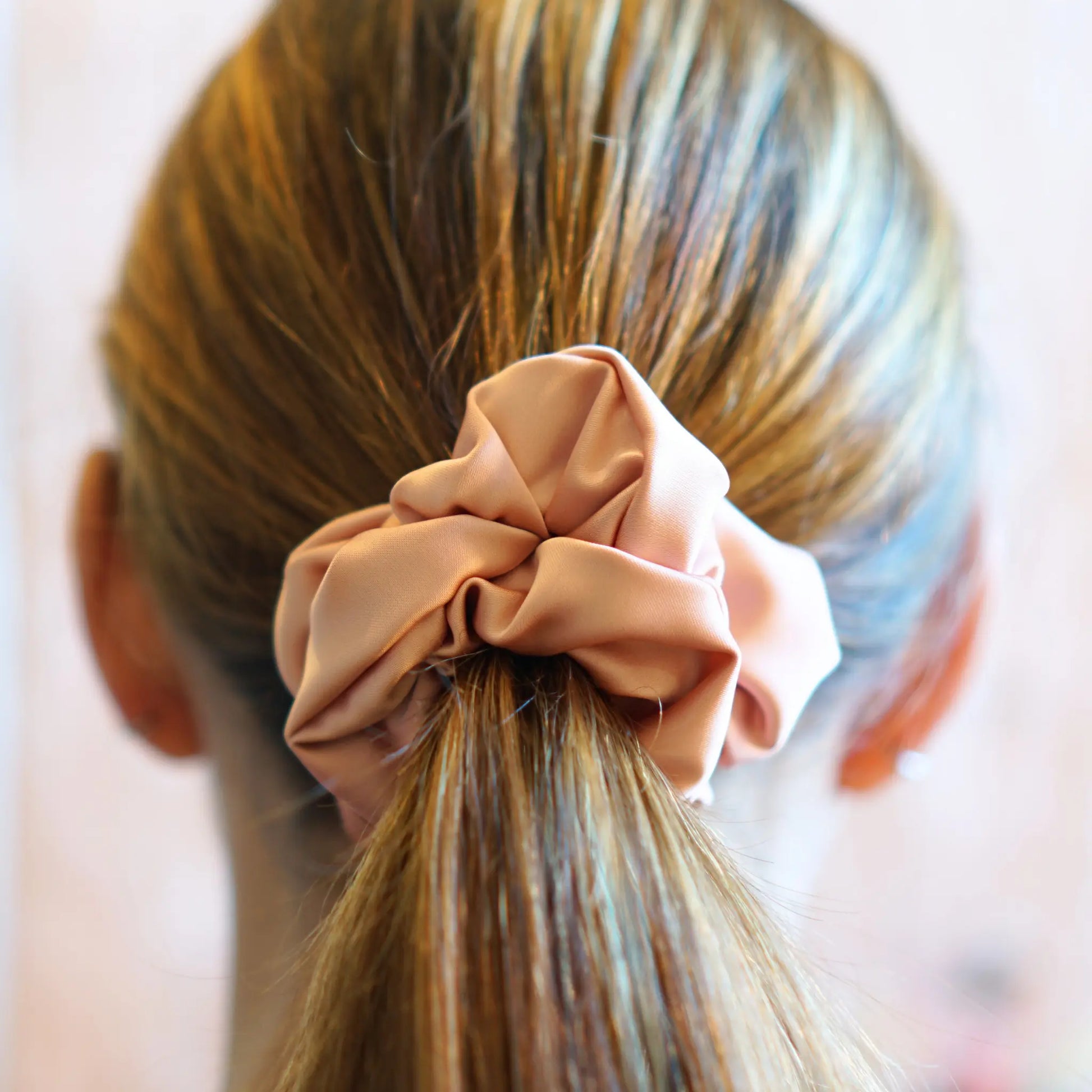 Rose Carmay - Chouchou Cheveux Satin - Les Chouchous de Justine