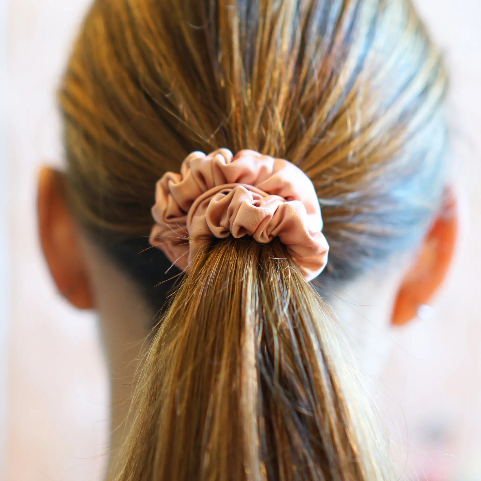 Rose Carmay - Mini Chouchou Cheveux Satin - Les Chouchous de Justine