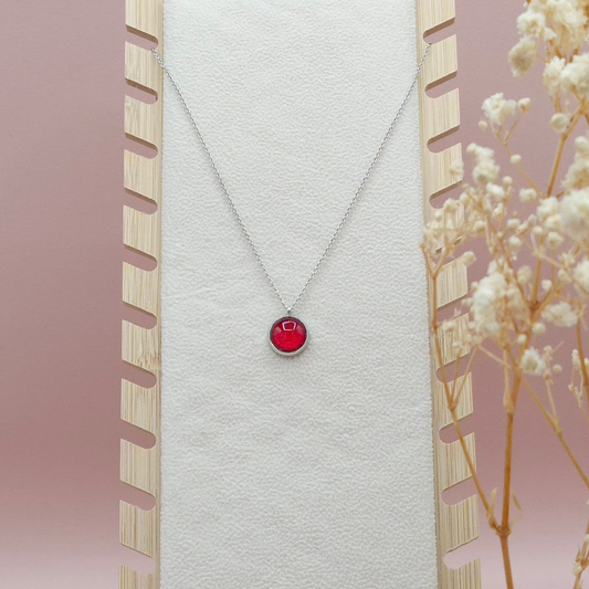 Collier avec Pendentif Rouge - Les Chouchous de Justine