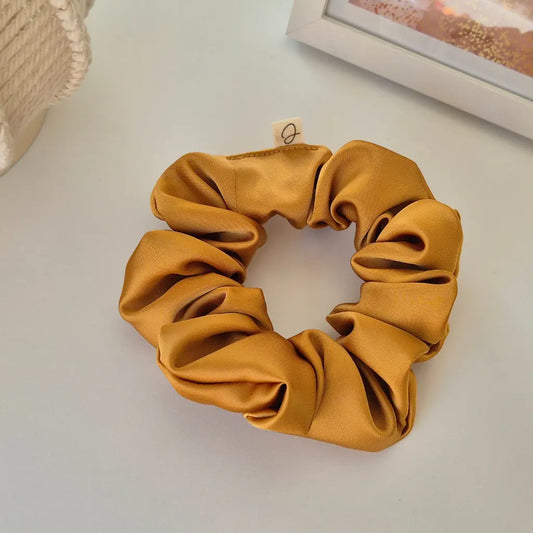Chouchou en Satin Curcuma - Les Chouchous de Justine
