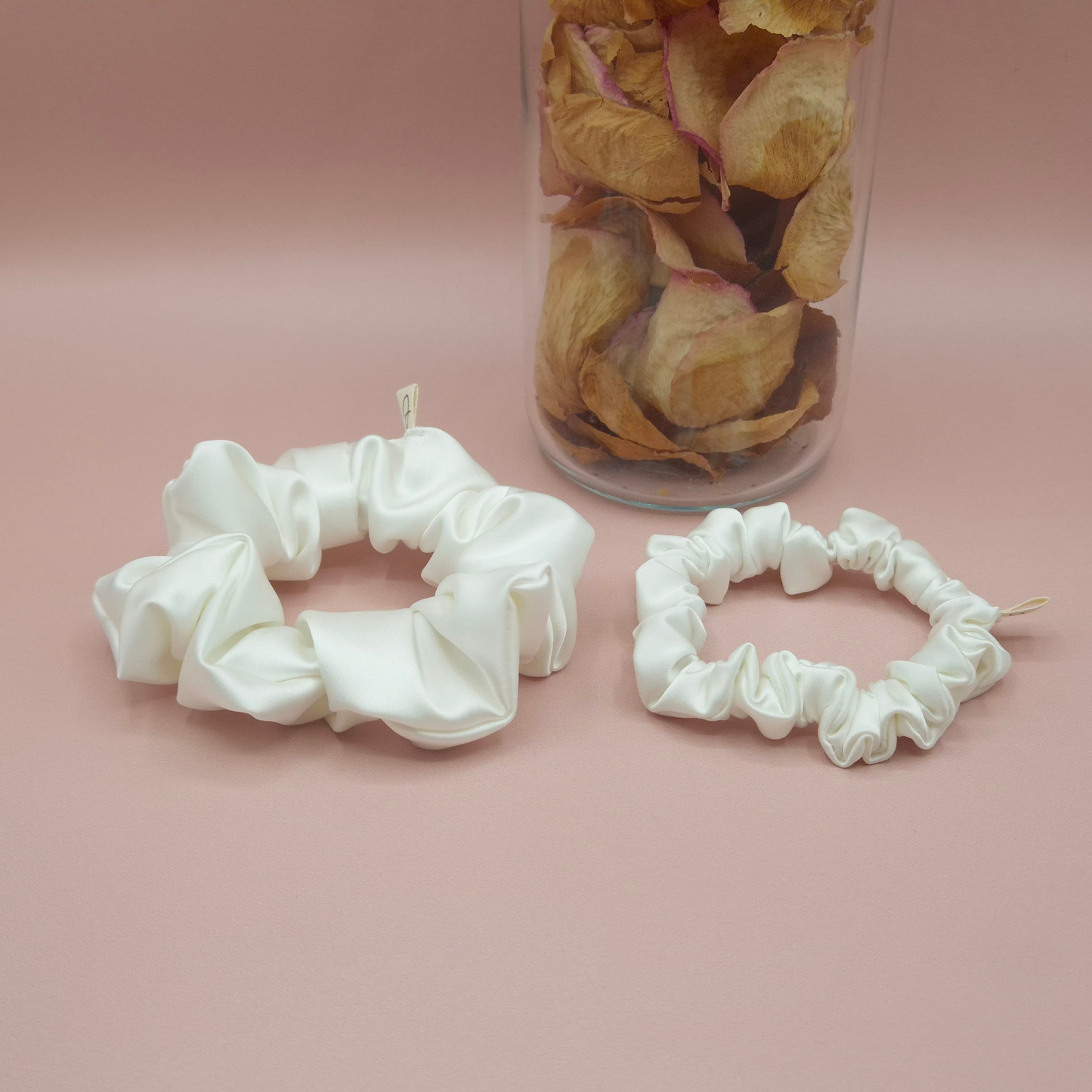 Chouchou en Satin Ecru - Les Chouchous de Justine