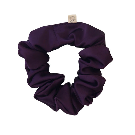 Chouchou en Satin Aubergine - Les Chouchous de Justine