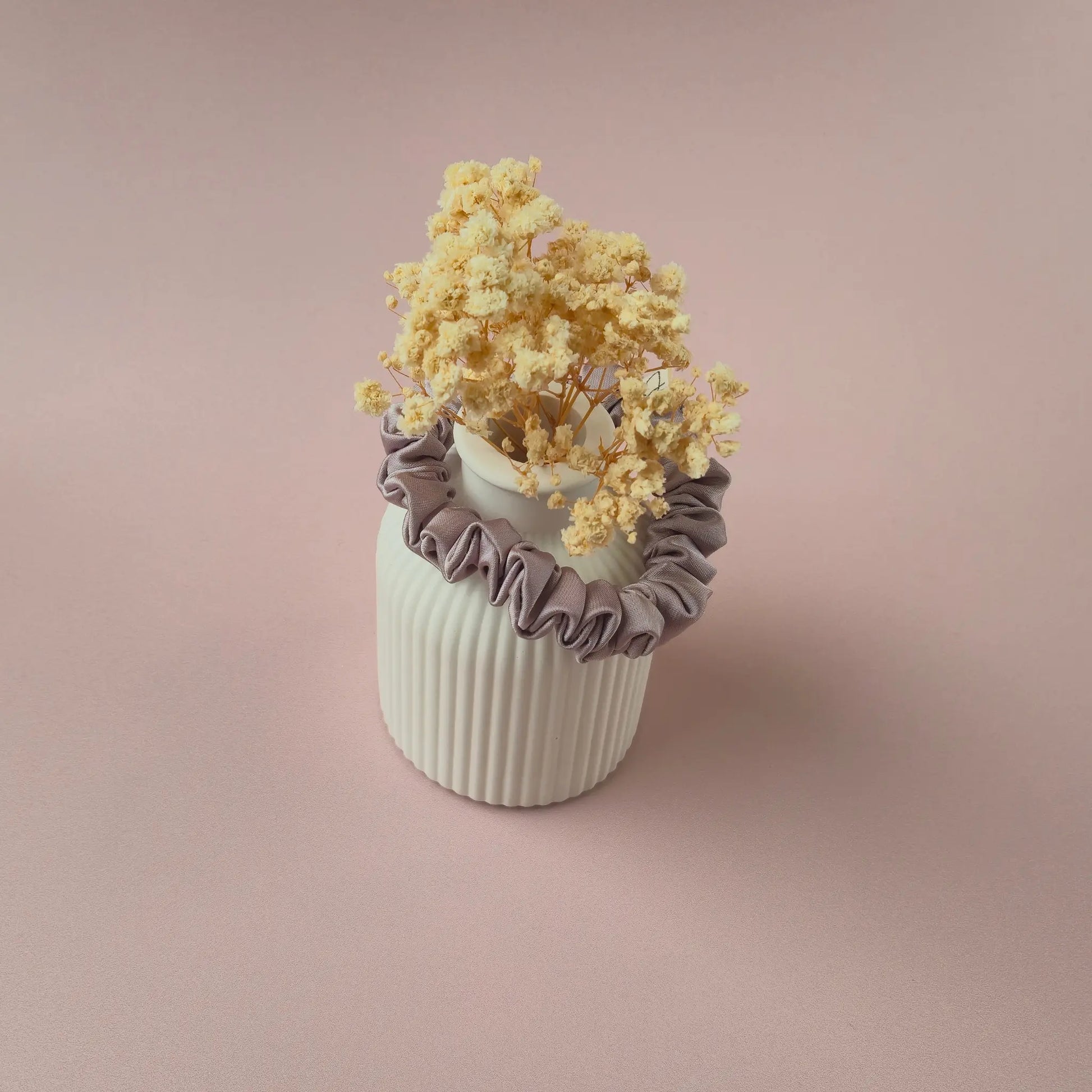 Chouchou en Satin Grège - Les Chouchous de Justine