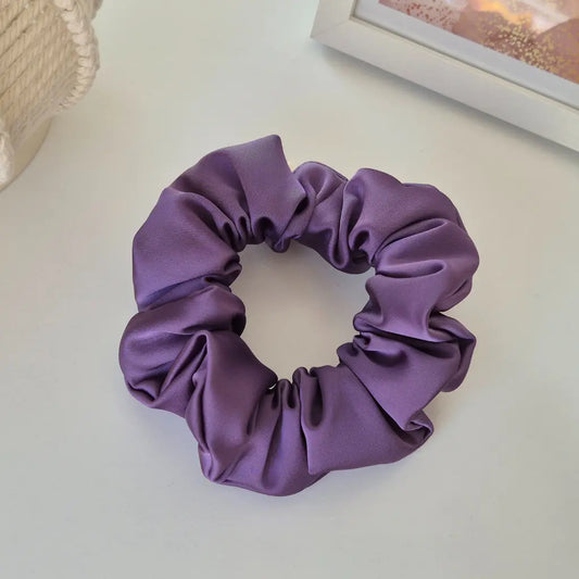 Chouchou en Satin Parme - Les Chouchous de Justine