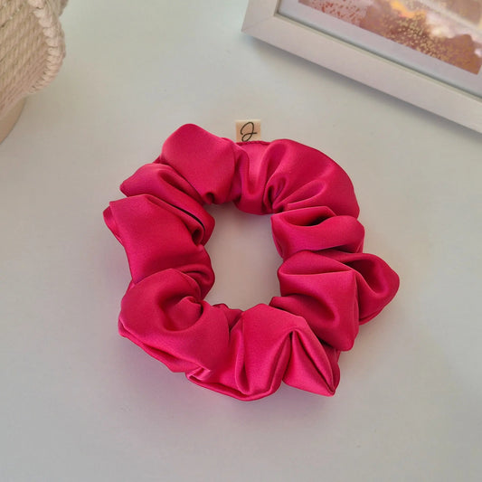 Chouchou en Satin Fuschia - Les Chouchous de Justine