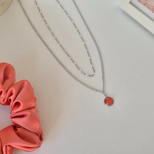 Collier avec Pendentif Blush - Les Chouchous de Justine