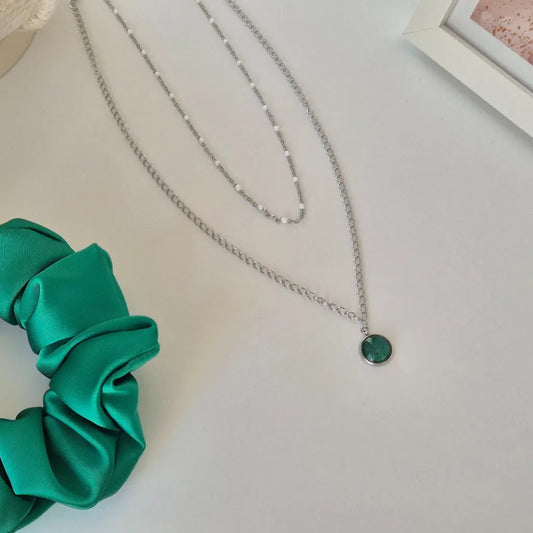 Collier avec Pendentif Rouge - Les Chouchous de Justine