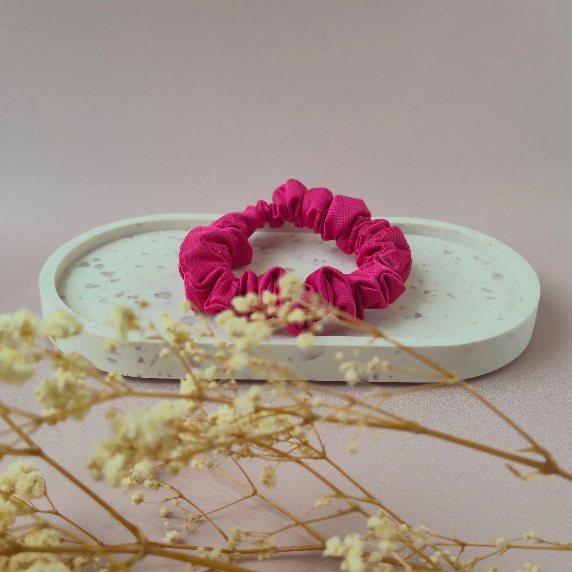 Chouchou en Satin Fuschia - Les Chouchous de Justine