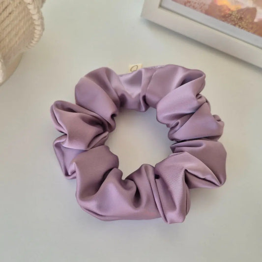 Chouchou en Satin Rose Parme - Les Chouchous de Justine