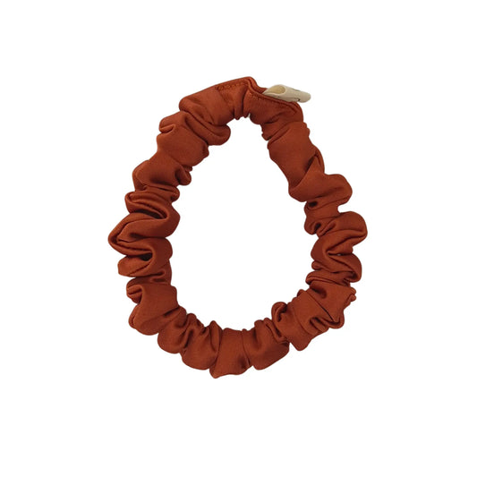 Mini Chouchou en Satin Terracotta - Les Chouchous de Justine
