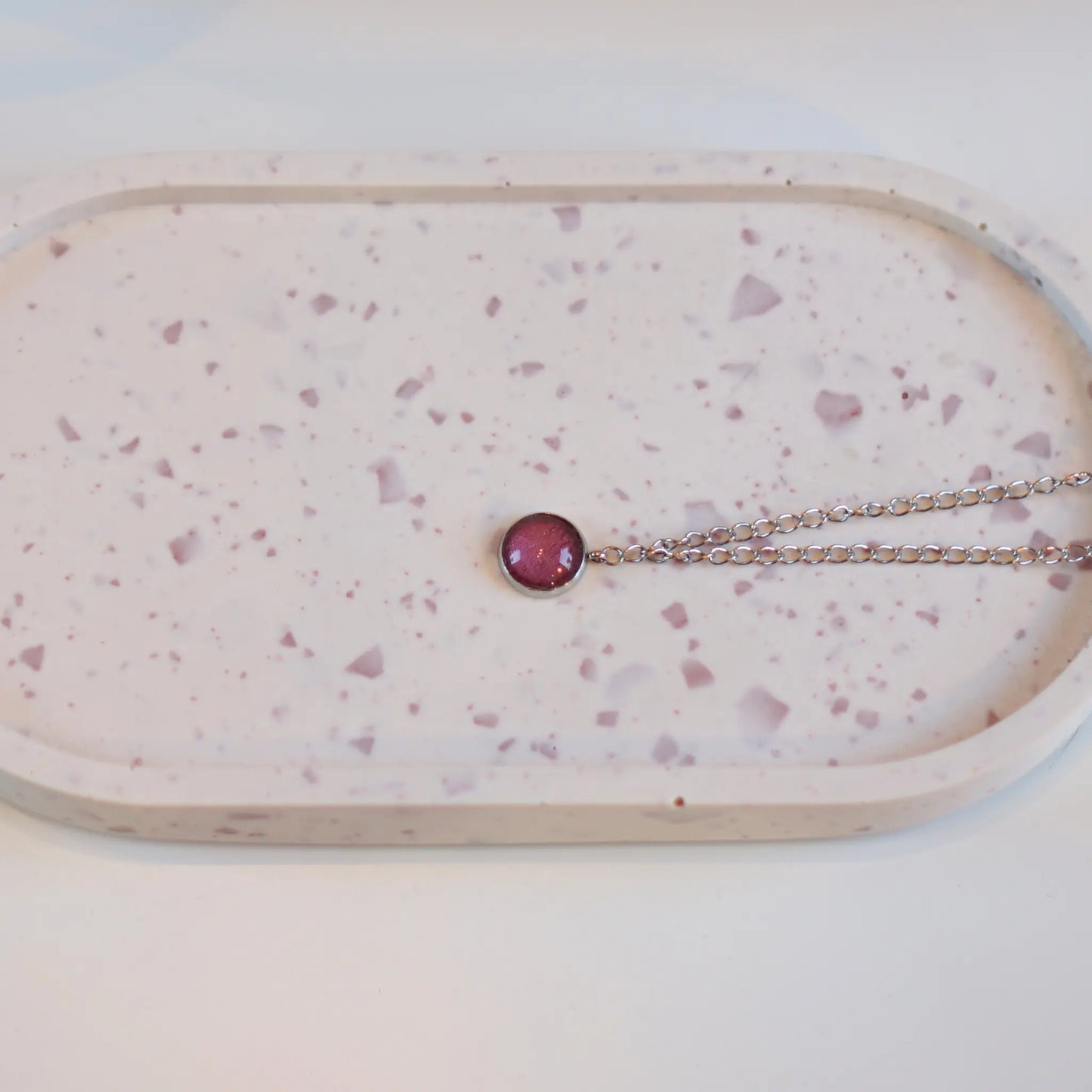 Vieux Rose Foncé - Collier Double - Les Chouchous de Justine