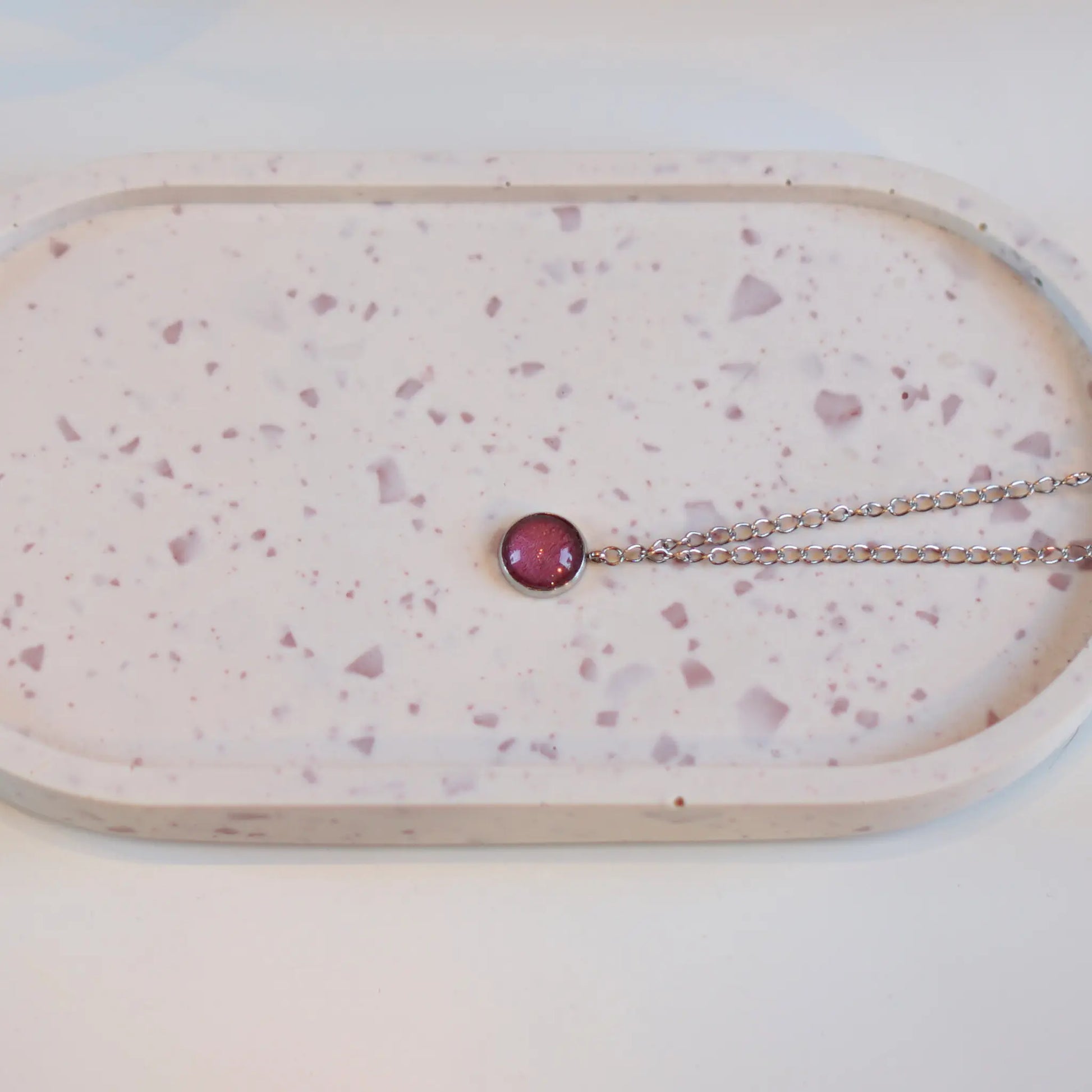 Vieux Rose Foncé - Collier Double - Les Chouchous de Justine