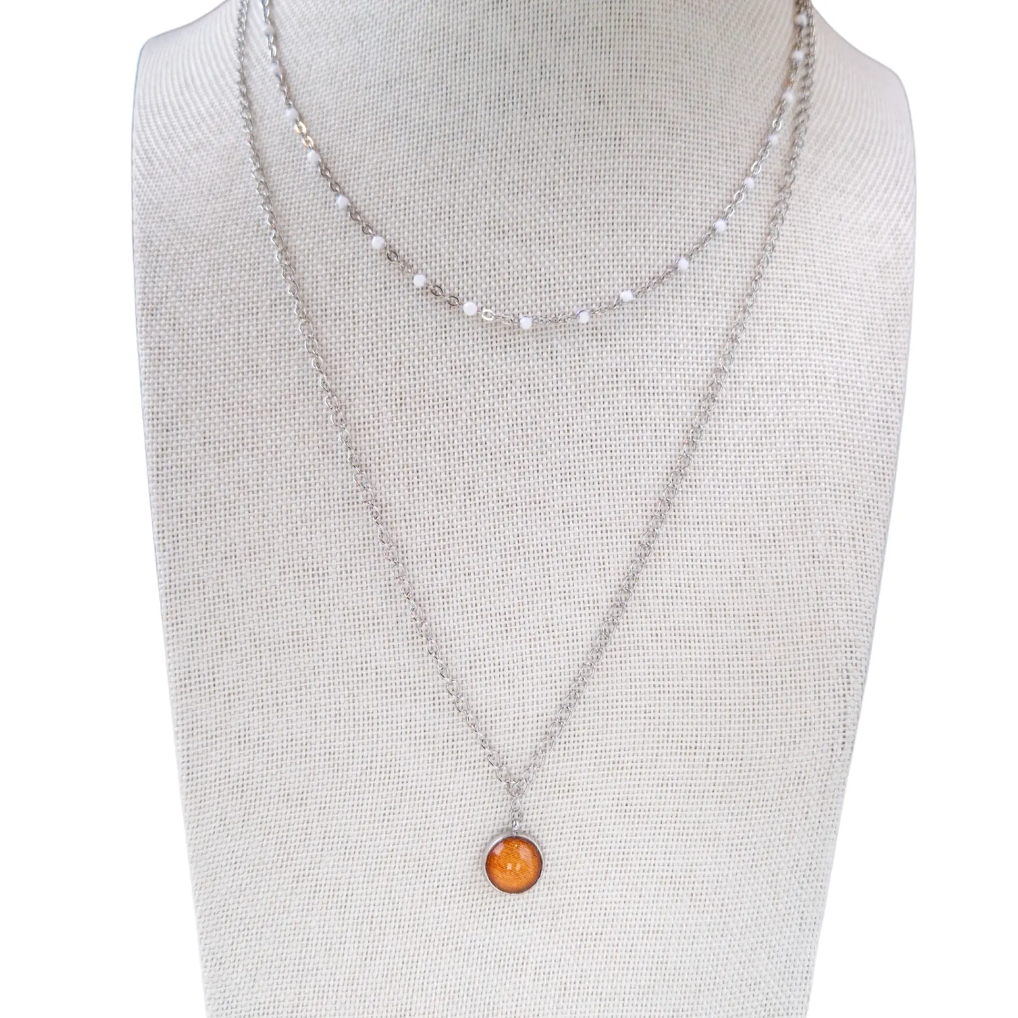 Collier avec Pendentif Curcuma - Les Chouchous de Justine