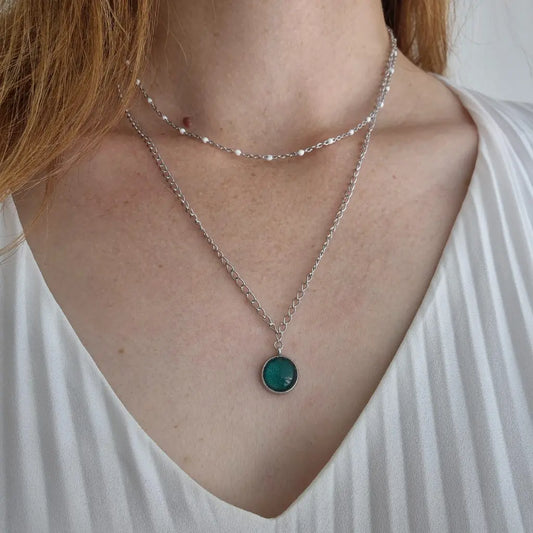 Collier avec Pendentif Rouge - Les Chouchous de Justine