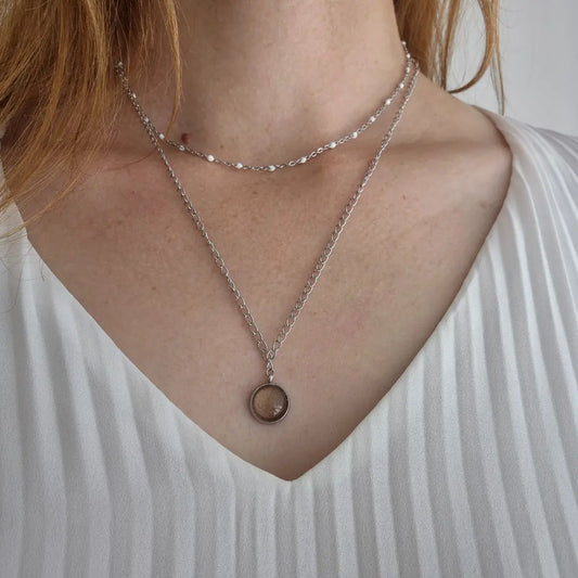 Collier avec Pendentif Doré - Les Chouchous de Justine