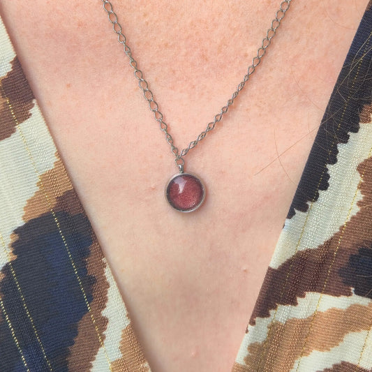 Collier avec Pendentif Cognac - Les Chouchous de Justine