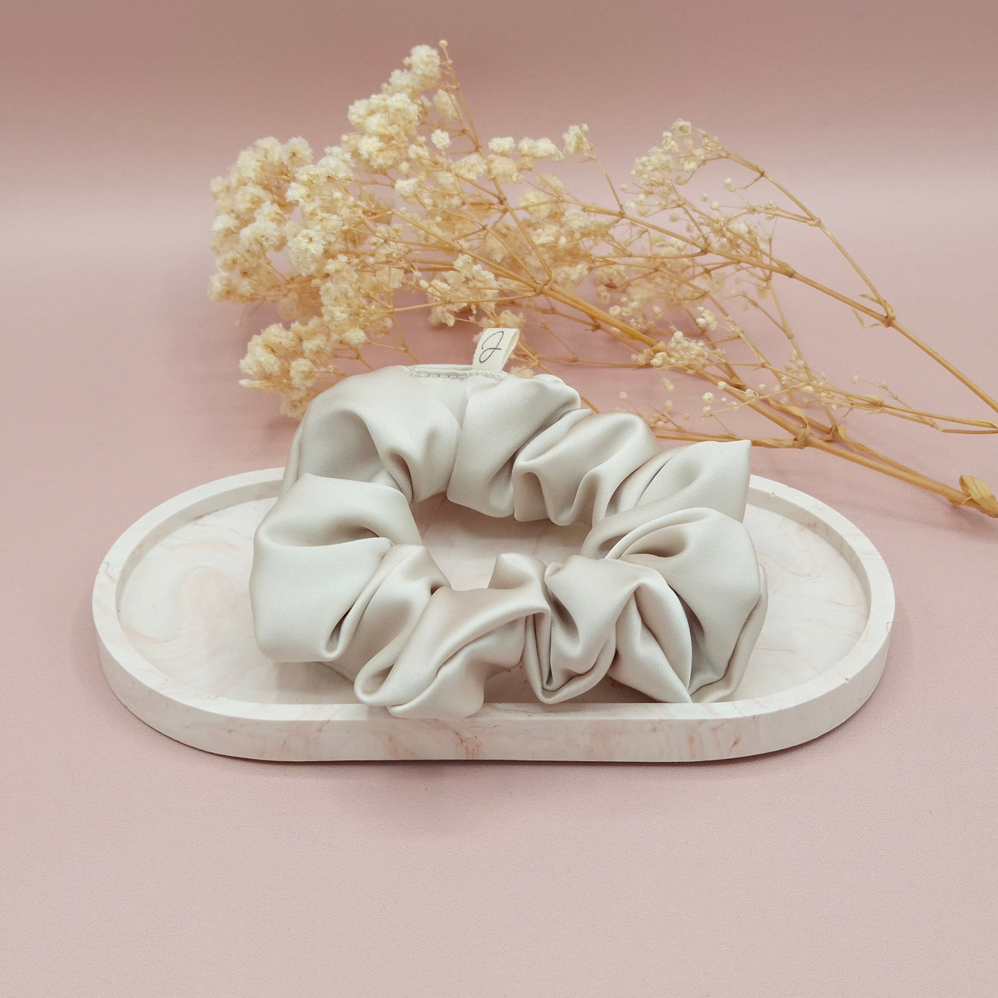 Chouchou en Satin Nacre - Les Chouchous de Justine