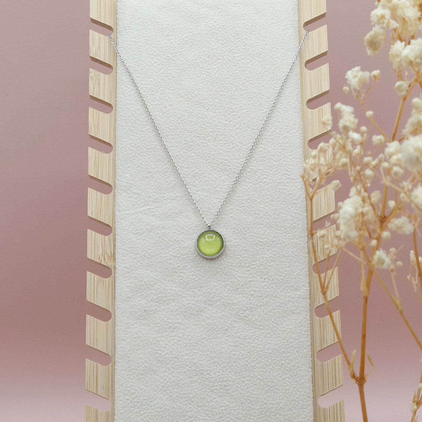 Collier avec Pendentif Lime - Les Chouchous de Justine