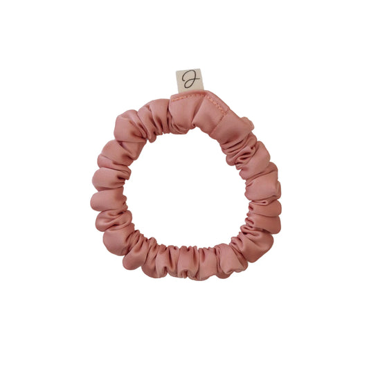Mini Chouchou en Satin Rose Carmay - Les Chouchous de Justine