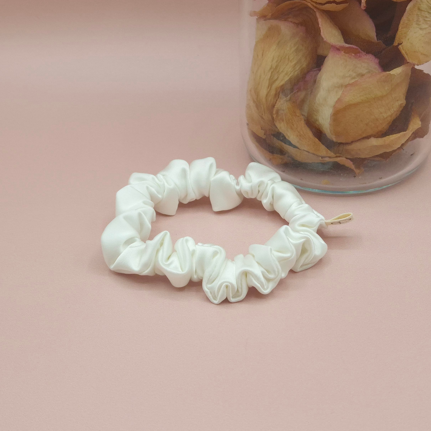 Chouchou en Satin Ecru - Les Chouchous de Justine