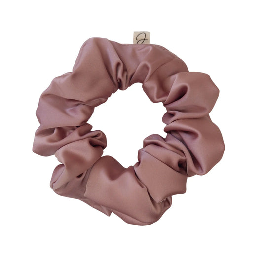 Chouchou en Satin Rose Carmay - Les Chouchous de Justine