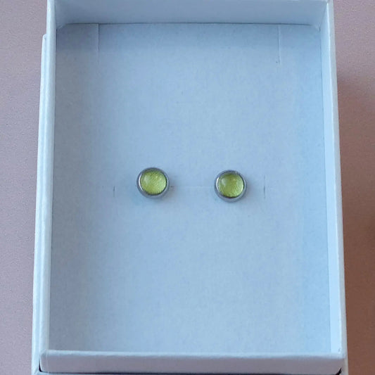 Puces d'oreilles Lime - Les Chouchous de Justine