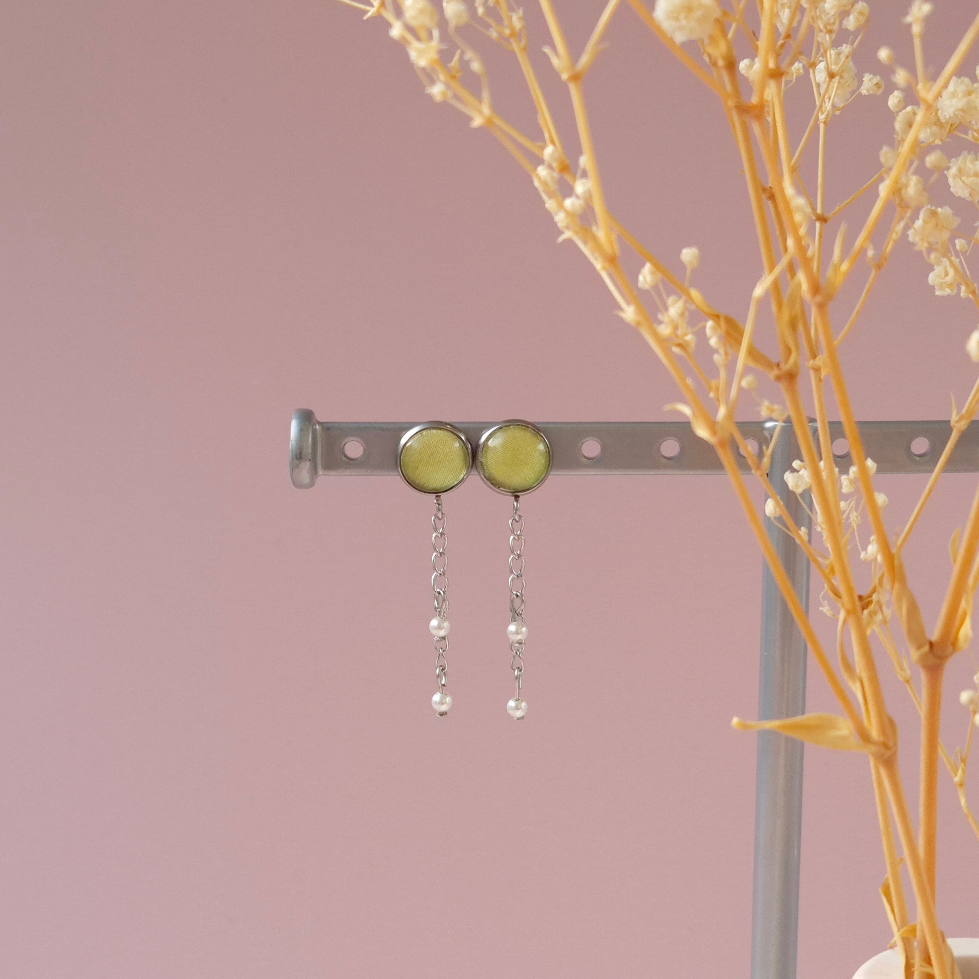 Boucles d'oreilles Lime - Les Chouchous de Justine