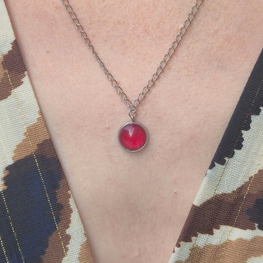 Collier avec Pendentif Rouge - Les Chouchous de Justine