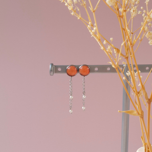 Boucles d'oreilles Abricot - Les Chouchous de Justine