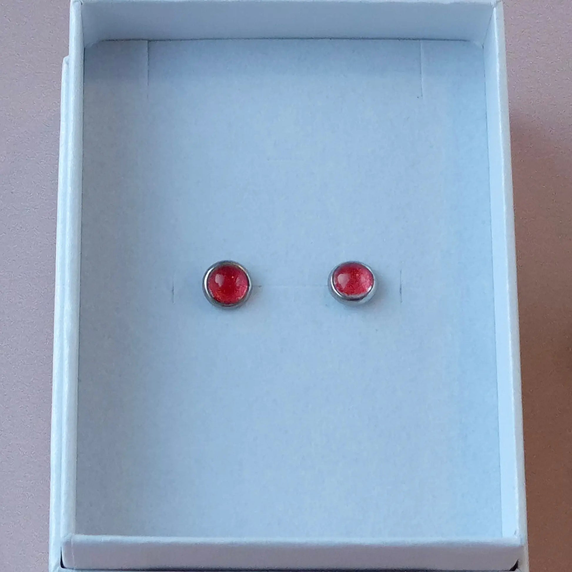 Puces d'oreilles Corail - Les Chouchous de Justine