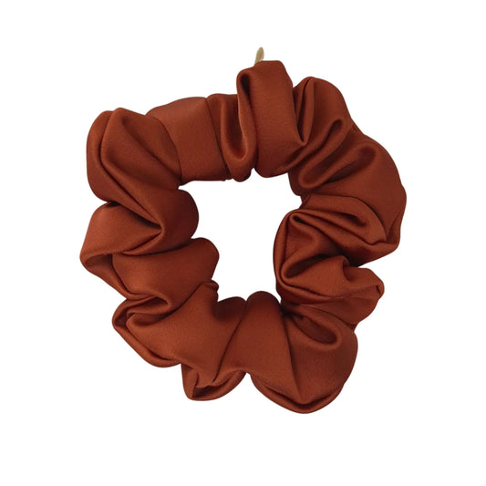 Chouchou en Satin Terracotta - Les Chouchous de Justine