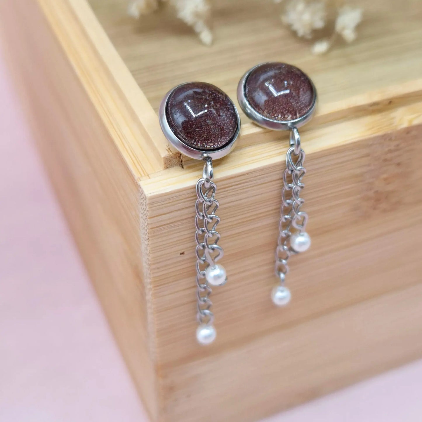 Boucles d'oreilles en Satin - Les Chouchous de Justine