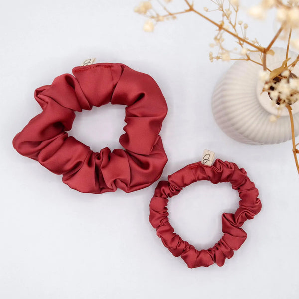 Chouchou en Satin Brique - Les Chouchous de Justine