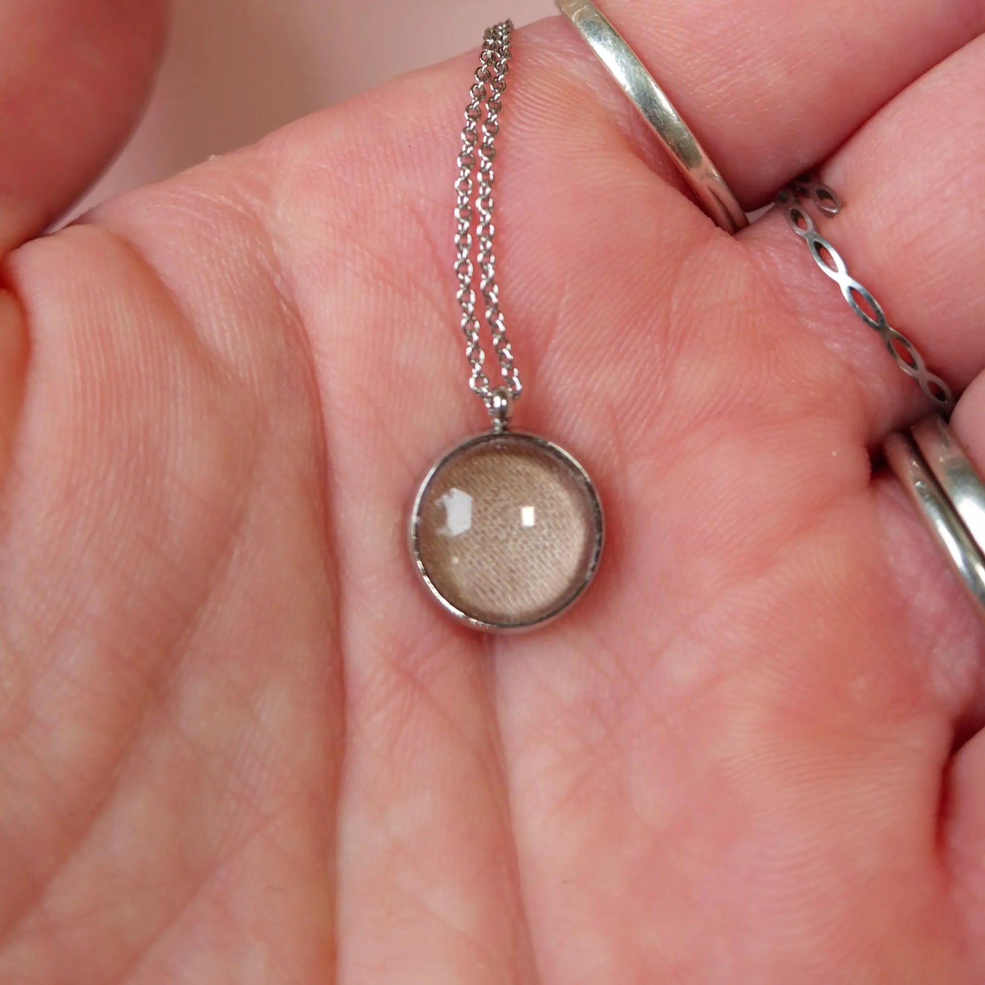 Collier avec Pendentif en Satin - Les Chouchous de Justine