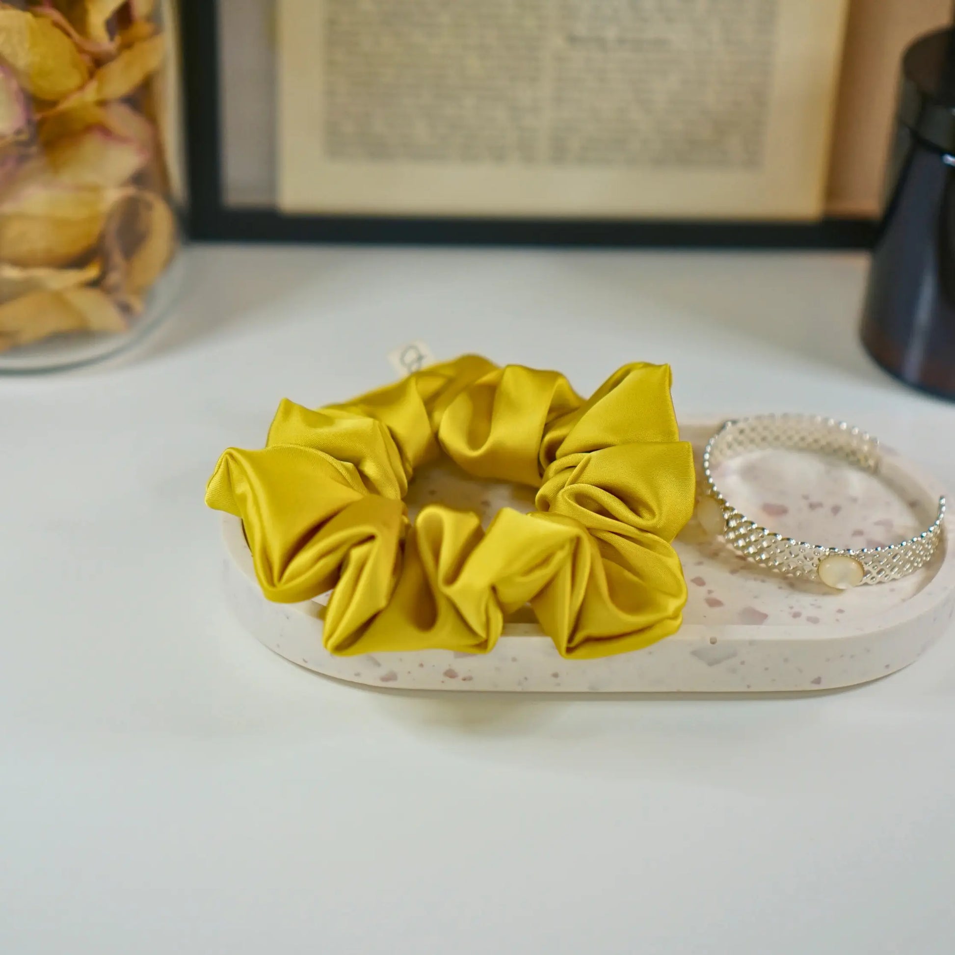 Jaune Moutarde - Chouchou Cheveux - Les Chouchous de Justine