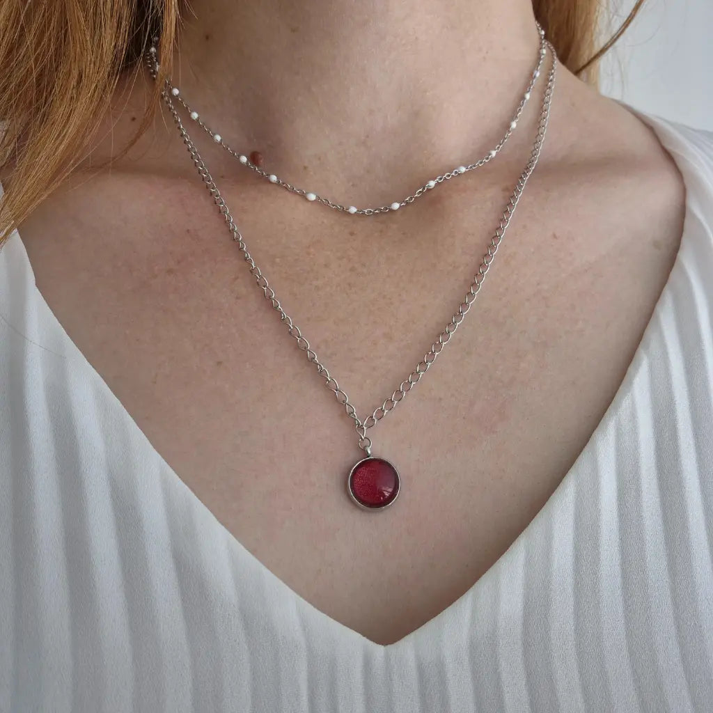 Collier avec Pendentif Brique - Les Chouchous de Justine